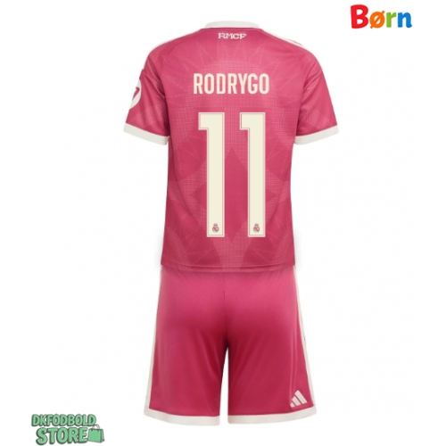 Real Madrid Rodrygo Goes #11 Replika Babytøj Tredje sæt Børn 2026-27 Kortærmet (+ Korte bukser)